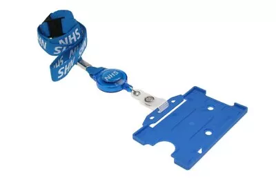 Genuine NHS Lanyard With Retractable Badge Reel And Matching Blue ID Card Holder • £1.90