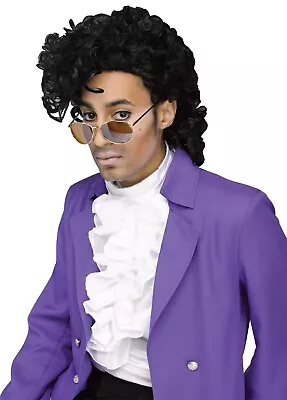 Adult Prince Purple Rain Musician Costume Wig • $19.99