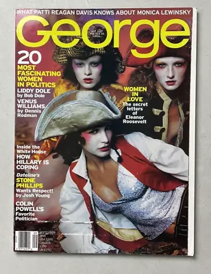 George Magazine September 1998 20 Fascinating Women Issue Versace Models Cover • $24.95