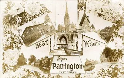 Real Photo Multiview Postcard Of Patrington (near Withernsea) East Yorkshire • £8