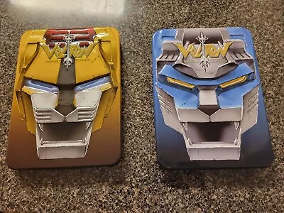 Dvd Lot 2 Tins Voltron Collection One And Two Used 2006 Yellow And Blue • $25