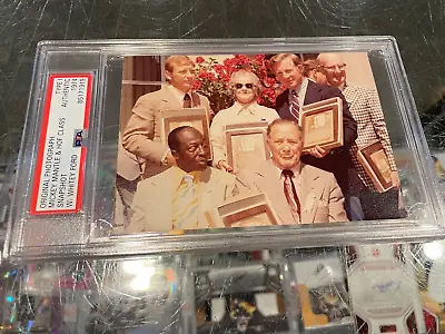 1974 Mickey Mantle Ford Cool Papa Hof Class Original Snapshot  Photo Psa Type 1 • $450