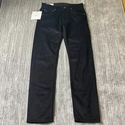 J. LINDEBERG TOM Men's Jeans Size 31 X 32 Regular Fit Straight Black Denim NWT • $69.95