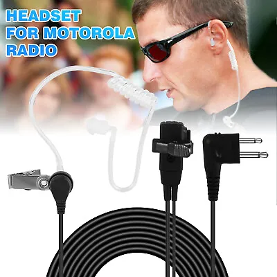 2-Pin Headset Earpiece Mic PTT For Motorola Radio Walkie Talkie CLS1110/1410 AXU • $8.48