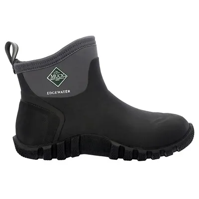 Muck Boot Edgewater Classic Round Toe Pull On  Mens Black Casual Boots ECA000 • $105