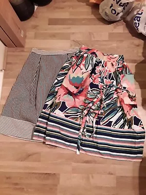 £10 • Buy 2 Skirts - Designer M&S Collection  Flowers Print Skirt, New Look Skirt Size  10