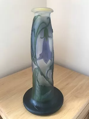 Superb Late 19th Century Emile Galle' Signed Art Nouveau Floral Cameo Glass Vase • £1895