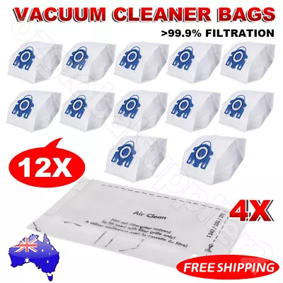 12x Vacuum Cleaner Bags For Miele 3D GN Complete C2 C3 S2 S5 S8 S5211 S5210 New • $18.29