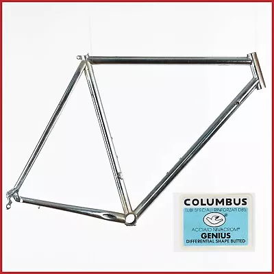 NOS OLMO SUPER LIGHT COLUMBUS GENIUS STEEL FRAME VINTAGE 90s ROAD RACING BIKE 60 • $249