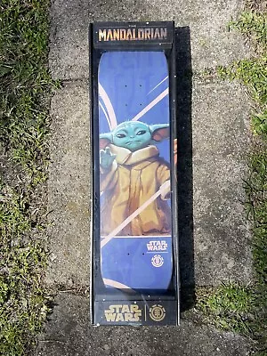 $115 • Buy Element X Star Wars Mandalorian Baby Yoda 8.0 Rare Limited Skateboard Deck NIB