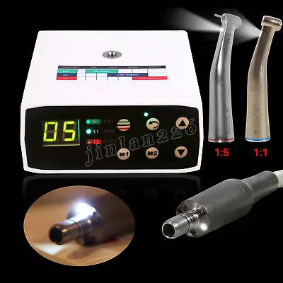 Brushless Electric Motor Internal Dental Micromotor 1:1/1:5 LED Handpiece Ao • $347.98