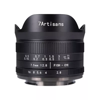 7artisans 7.5mm F2.8 II APS-C Wide Angle Fisheye Lens For Fujifilm Fuji X-T3 T20 • £142.80