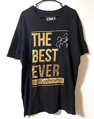 FLOYD MAYWEATHER Shirt TMT Best Ever 1st Edition Gold Foil Boxing Mens 2X XXL • $19.99