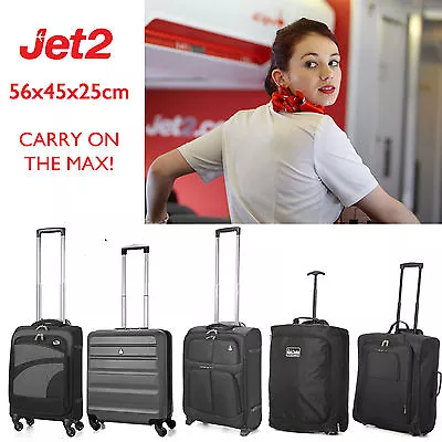 56x45x25 Jet2.com Big Hand Luggage Cabin Bags - Fits Easyjet BA & Iberia  • £34.99