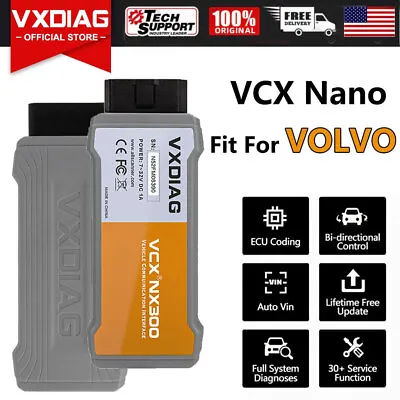 VXDIAG NX300 For VOLVO Full System Scanner Auto Diagnostic Fault Coding Tool  • $57.59