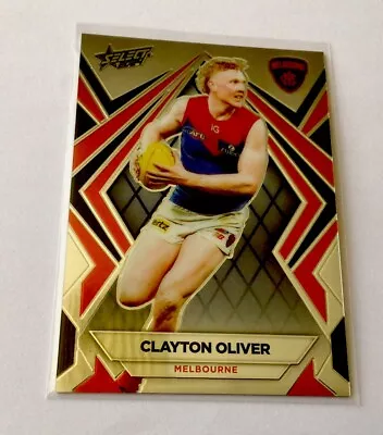 2024 AFL Select Footy Stars Oliver Clayton Luminous Base   Melbourne • $1.25