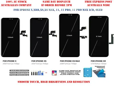 For Iphone X Xs Xr 11 Pro Max Xs Max Oled Lcd Screen Touch Digitizer Replacement • $69.95