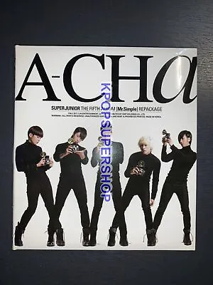 Super Junior 5th Mini Album Repackage A-Cha CD Photobook Great Rare Mr. Simple • $29.90