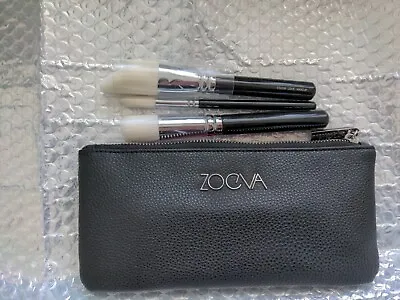 $55 • Buy New Zoeva 3 Piece Brush Set With Pouch