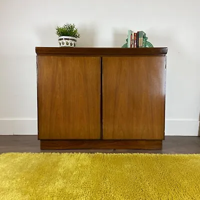 Mid Century Skovby Danish Rosewood Sideboard Compact Record Cabinet Hifi Unit • £295