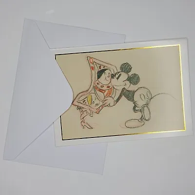 Mickey Mouse Blank Notecard Disney Thru The Mirror Queen Of Hearts 2018 • £9.65