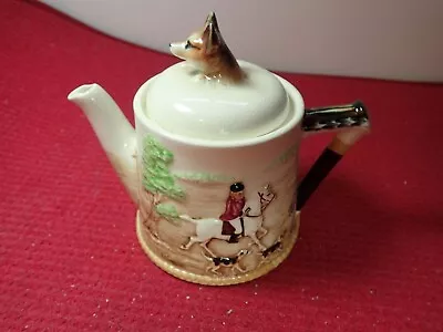 Vintage Marutomoware Ceramic English Fox Hunt Pitcher 1950s Japan • $15