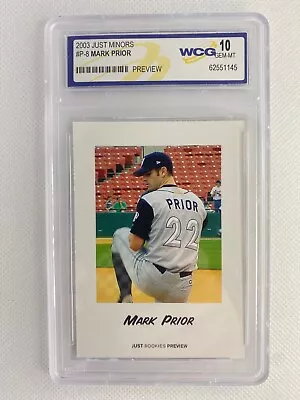 MARK PRIOR - DODGERS COACH - 2003 Just Minors Rookie Previews - WCG 10 • $6.99