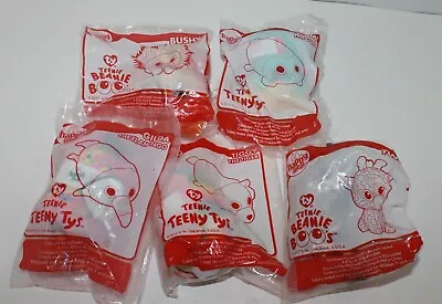 McDonald's Happy Meal Promotional TY Teenie Beanie Boo's X5 2017 Bags Brand New • $19.99