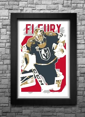 MARC-ANDRE FLEURY Art Print/poster VEGAS GOLDEN KNIGHTS FREE S&H! JERSEY • $11.99
