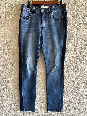 Cabi Jeans Women's Size 6 Blue Denim High Straight Leg Medium Wash • $15.88