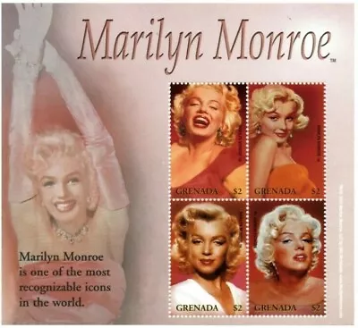 Grenada - 2004 - Marilyn Monroe - Sheet Of 4 - MNH • $5.04