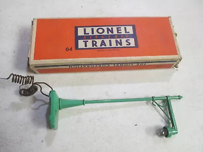 ORIGINAL LIONEL 64 LAMP POST W/ ORIGINAL BOX. WORKS. **NICE**  #3 • $40