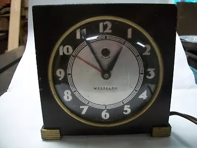 Vintage Westclox Alarm Clock--Electric--Runs Slow & Stops--USA--Free Shipping • $14.99