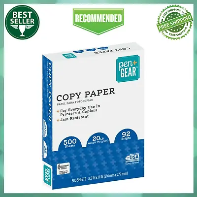 Copy Paper Case Printer Paper White 8.5 X11  Letter Size One Ream = 500 Sheets • $7.59