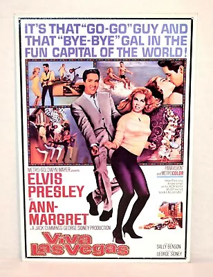 “Viva Las Vegas” Metal Movie Poster -17 3/8” X 11 ¼” -Elvis Presley/Ann-Margret • $16.95