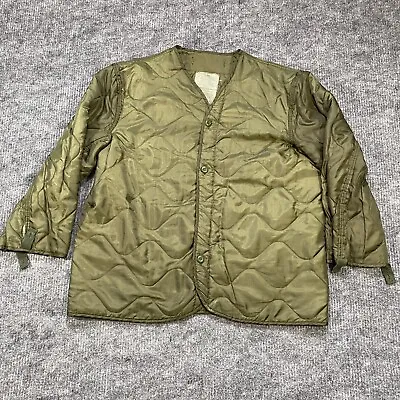 Vintage Men’s TRU-SPEC Cold Weather Military Field Jacket Liner M65 ? Size Large • $19.99