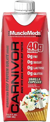 MuscleMeds Carnivor RTD Ready To Drink Protein Lactose/Sugar Free 16.9 Oz 12-Pk • $52.95