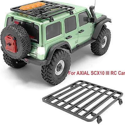 Metal Roof Rack Luggage Carrier Top Plate For AXIAL SCX10 III  RC Model Car • $96.75