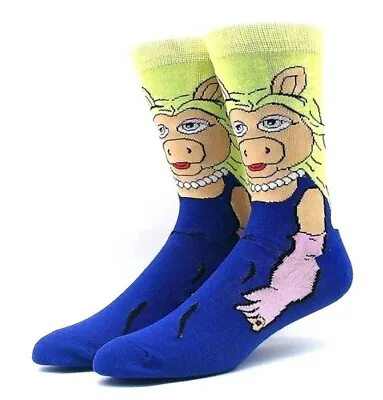 Great MISS PIGGY Novelty Socks Ladies Mens Boys Stocking Filler UK 3-9 Muppets • £5.97