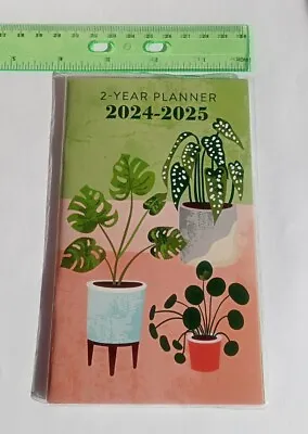 2024-2025 2-Year Monthly Pocket Purse Planner Calendar Appointment  New 6x3.5 • $3.99