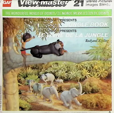 Walt Disney's Jungle Book 1966 - 3d View-Master 3 Reel Packet SEALED • $39.99