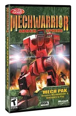 Mech Warrior 4 Mech Paks: Inner Sphere - CD-ROM - VERY GOOD • $8.80