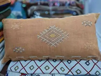 Large Cactus Silk Pillow Moroccan Sabra Pillow Handmade Berber Pillow Decorative • $69