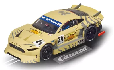 Carrera  Chick Wawa  Ford Mustang GTY W/ Lights 1/32 Scale Slot Car 27668 • $17.99