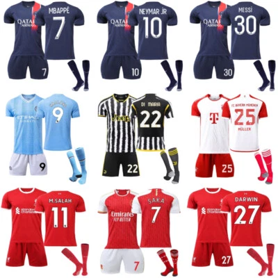 £23.39 • Buy 23-24 Boys Kids Kits 2023-24 Soccer Short Shirt Sock Suits Sports Shorts Top