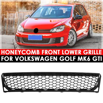 Honeycomb Front Lower Bumper Mesh Grille Grill Black For VW Golf GTI MK6 2009-13 • $36