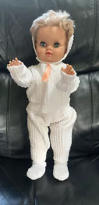 Vintage 1966 Palitoy Made In England Walking Doll 21” Tall Dressed -not Working- • £14