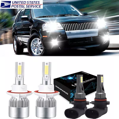 For Mercury Mariner 2005-2011 LED Headlight Hi/Lo + Fog Light 4 Bulbs Combo Kit • $18.01