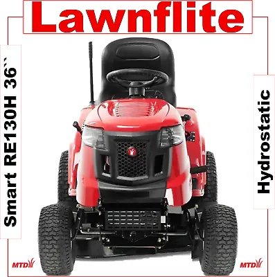 Lawnflite RE130H 92cm Ride On Lawnmower  Garden Lawn Tractor Sit On Mower MTD • £2595