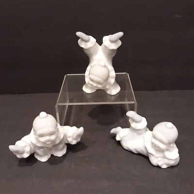$14.95 • Buy Vintage Set Of 3 Tumbling Children Kid Clowns Porcelain Ceramic Made In Japan